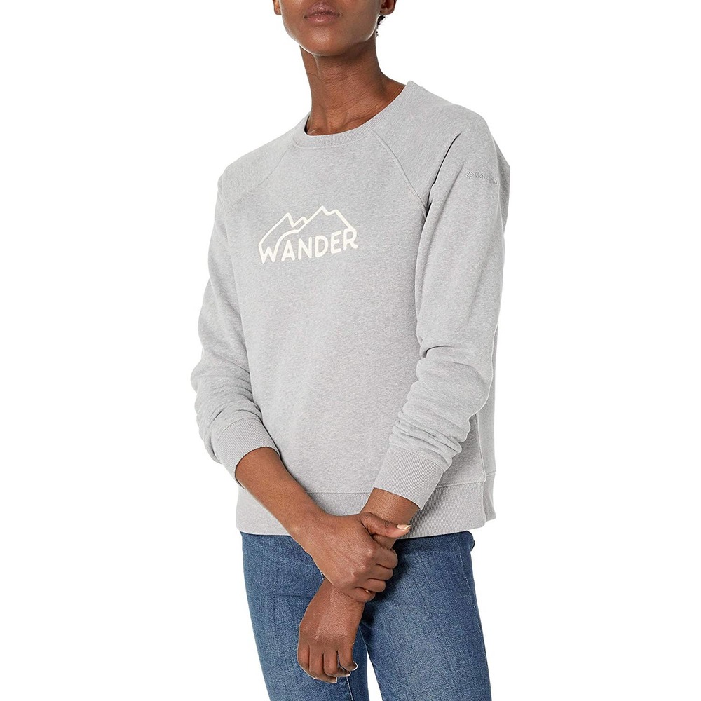 Columbia Women Hart Mountain Graphic Crew Sweatshirt Size-M